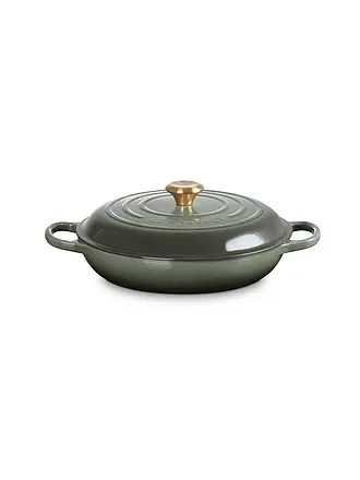 LE CREUSET | Gourmet Profitopf SIGNATURE 30cm/3,5l Nectar | dunkelgrün